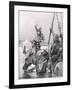 Edward III Crossing the Somme before the Battle of Crecy, Illustration from 'British Battles on…-Richard Caton Woodville II-Framed Giclee Print