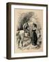 'Edward IV, meeting Elizabeth Woodville',-John Leech-Framed Giclee Print