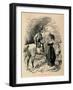 'Edward IV, meeting Elizabeth Woodville',-John Leech-Framed Giclee Print