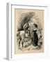 'Edward IV, meeting Elizabeth Woodville',-John Leech-Framed Giclee Print