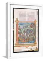 Edward IV of England Landing in Calais, from the 'Memoires de Philippe de Commines'-null-Framed Giclee Print