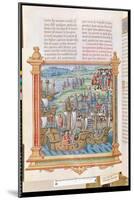 Edward IV of England Landing in Calais, from the 'Memoires de Philippe de Commines'-null-Mounted Giclee Print