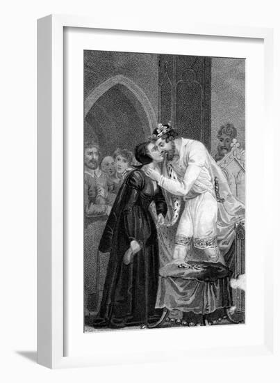 Edward IV Receiving the Widows' Contribution, 15th Century-Mackenzie-Framed Giclee Print