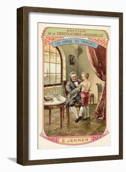 Edward Jenner, English Doctor and Scientist Who Discovered a Vaccine Against Smallpox-null-Framed Giclee Print