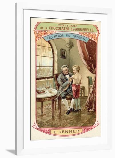 Edward Jenner, English Doctor and Scientist Who Discovered a Vaccine Against Smallpox-null-Framed Giclee Print