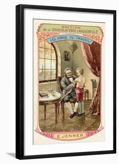Edward Jenner, English Doctor and Scientist Who Discovered a Vaccine Against Smallpox-null-Framed Giclee Print