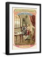 Edward Jenner, English Doctor and Scientist Who Discovered a Vaccine Against Smallpox-null-Framed Premium Giclee Print