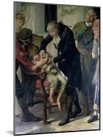 Edward Jenner Performing the First Vaccination Against Smallpox in 1796, 1879 (Detail)-Gaston Melingue-Mounted Giclee Print