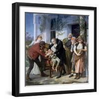 Edward Jenner Performing the First Vaccination Against Smallpox in 1796, 1879-Gaston Melingue-Framed Giclee Print