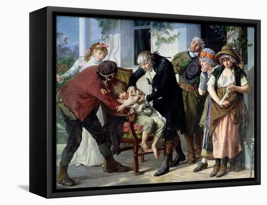 Edward Jenner-Gaston Melingue-Framed Stretched Canvas