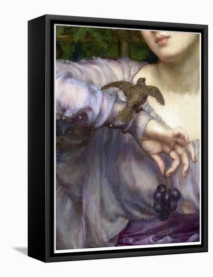 Edward John Poynter, Lesbia and her sparrow Detail 1907-Vintage Lavoie-Framed Stretched Canvas