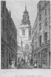 View of Christ's Hospital and a Water Pump, City of London, 1816-Edward John Roberts-Giclee Print
