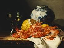 Still Life with Grapes and Wine-Edward Ladell-Giclee Print