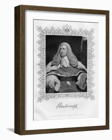 Edward Law, 1st Baron Ellenborough, English Judge, 19th Century-G Parker-Framed Giclee Print
