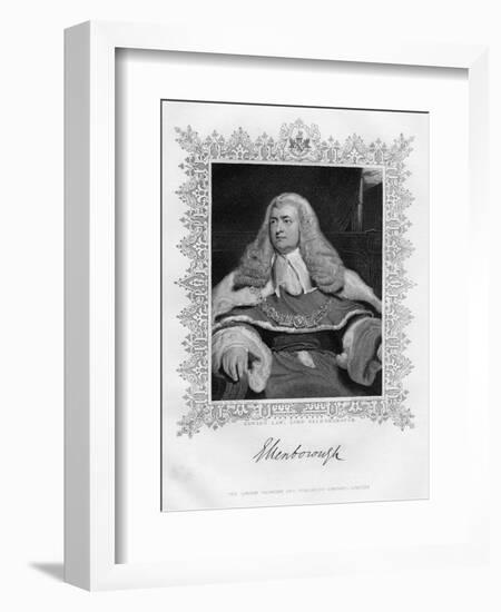 Edward Law, 1st Baron Ellenborough, English Judge, 19th Century-G Parker-Framed Giclee Print