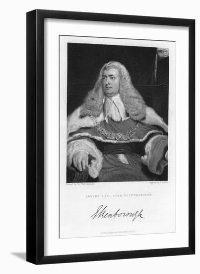 Edward Law, Lord Ellenborough, 19th Century-G Parker-Framed Giclee Print