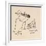Edward Lear Aged 73 and a Half and His Cat Foss, Aged 16-Edward Lear-Framed Giclee Print