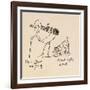 Edward Lear Aged 73 and a Half and His Cat Foss, Aged 16-Edward Lear-Framed Giclee Print