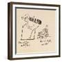 Edward Lear Aged 73 and a Half and His Cat Foss, Aged 16-Edward Lear-Framed Giclee Print