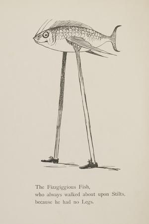 Fish On Stilts From Nonsense Botany Animals and Other Poems Written and Drawn by Edward Lear