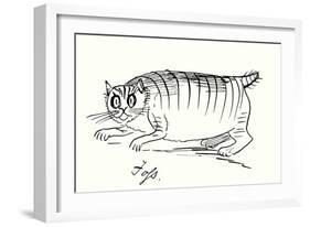 Edward Lear’S Cat, Foss (Colour Litho)-Edward (after) Lear-Framed Giclee Print