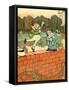 Edward Lear 's Mr and Mrs Discobbolos-Leonard Leslie Brooke-Framed Stretched Canvas