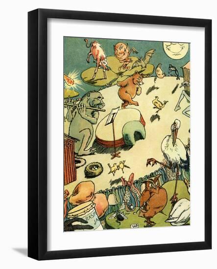 Edward Lear 's The Quangle Wangle 's Hat-Leonard Leslie Brooke-Framed Giclee Print