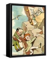 Edward Lear 's The Two Old Bachelors-Leonard Leslie Brooke-Framed Stretched Canvas