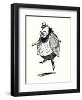 Edward Lear, Self-Portrait (Colour Litho)-Edward (after) Lear-Framed Giclee Print