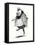 Edward Lear, Self-Portrait (Colour Litho)-Edward (after) Lear-Framed Stretched Canvas