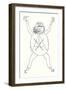 Edward Lear, Self-Portrait (Colour Litho)-Edward (after) Lear-Framed Giclee Print