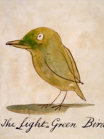 The Light Green Bird, from Sixteen Drawings of Comic Birds