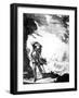 Edward Low, English Pirate Shown on Shore Watching a Ship Foundering in a Hurricane, 1720-null-Framed Photo