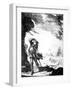 Edward Low, English Pirate Shown on Shore Watching a Ship Foundering in a Hurricane, 1720-null-Framed Photo