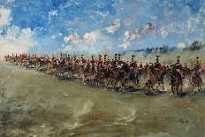 16th Lancers Advancing at Gallop, 1898-Edward Matthew Hale-Mounted Giclee Print