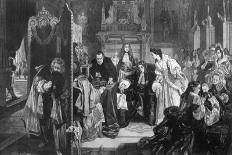 The Royal Family of France in the Temple-Edward Matthew Ward-Giclee Print