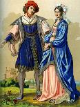 A Noble French Couple at the End of the 15th Century-Edward May-Giclee Print