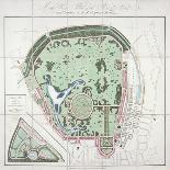 Plan of the Zoological Gardens, Regent's Park, St Marylebone, London, 1828-Edward Mogg-Mounted Giclee Print