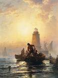 Burning of the Frigate Philadelphia-Edward Moran-Giclee Print