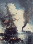 Burning of the Frigate Philadelphia-Edward Moran-Giclee Print
