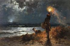 The Signal-Edward Moran-Giclee Print