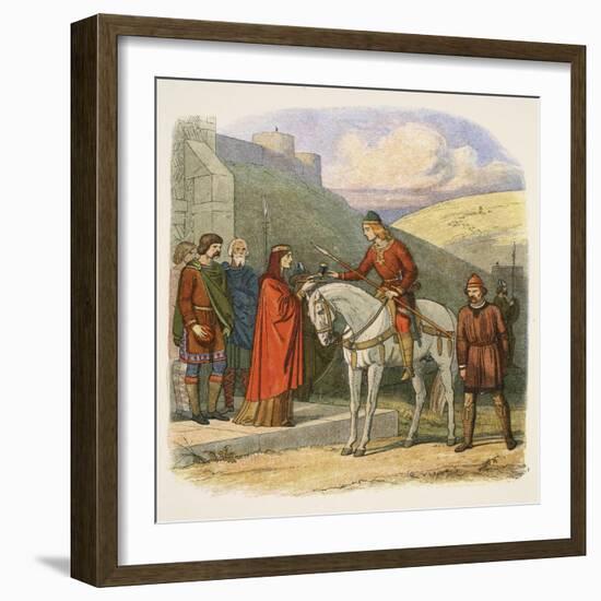 Edward Murdered at Corfe-James William Edmund Doyle-Framed Giclee Print