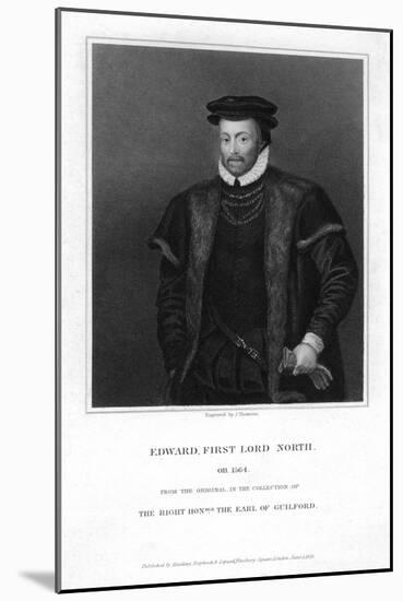 Edward North, 1st Lord North, 1825-J Thomson-Mounted Giclee Print