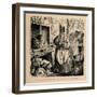 'Edward pawning the Crown with the Archbishop of Treves', c1860, (c1860)-John Leech-Framed Giclee Print