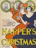 Harper's January - Roden's Corner-Edward Penfield-Art Print