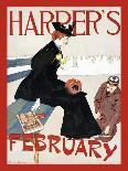 Harper's February-Edward Penfield-Art Print