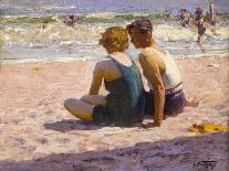 Beach on Long Island-Edward Potthast-Stretched Canvas