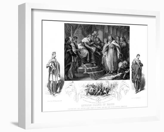 Edward, Prince of Wales (1330-137), 19th Century-J Rogers-Framed Giclee Print