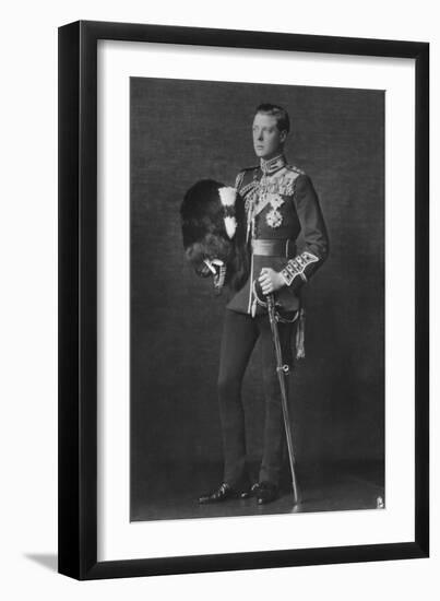 Edward, Prince of Wales, in Army Uniform, 1920S-Tuck and Sons-Framed Photographic Print