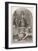 Edward Prince of Wales Known as "The Black Prince" Eldest Son of Edward III-George Vertue-Framed Art Print